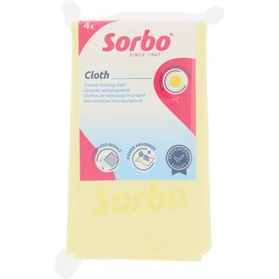 Sorbo prof reinigingsdoek geel 4 stuks - microvezel doek - voor professionele schoonmaak Sorbo prof reinigingsdoek geel 4 stuks - microvezel doek - voor professionele schoonmaak