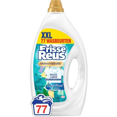 Frisse Reus gel lotus - vloeibaar wasmiddel - witte was - frisse geurbeleving - 77 wasbeurten - grootverpakking Frisse Reus gel lotus - vloeibaar wasmiddel - witte was - frisse geurbeleving - 77 wasbeurten - grootverpakking
