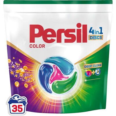 Persil discs color - wascapsules - krachtige vlekverwijdering - hygiënische frisheid - gekleurde was - 35 wasbeurten Persil discs color - wascapsules - krachtige vlekverwijdering - hygiënische frisheid - gekleurde was - 35 wasbeurten