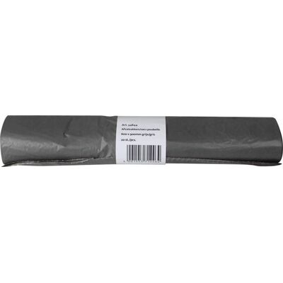Q-CONNECT Vuilniszak 25 micron, ft 60 x 90 cm, 60-65 liter, grijs, rol van 20 stuks Q-CONNECT Vuilniszak 25 micron, ft 60 x 90 cm, 60-65 liter, grijs, rol van 20 stuks