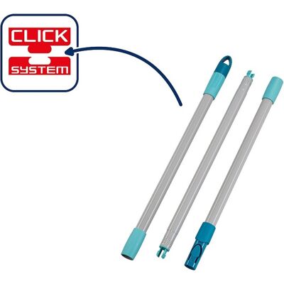 Leifheit 89026 steel 3-delig click system voor vloerwisser profi of combi nieuw Leifheit 89026 steel 3-delig click system voor vloerwisser profi of combi nieuw