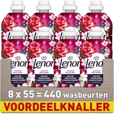 Lenor wasverzachter - jasmijn & rose de mai - 8 x 55 wasbeurten Lenor wasverzachter - jasmijn & rose de mai - 8 x 55 wasbeurten