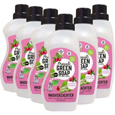 Marcel's Green Soap wasverzachter - patchouli & cranberry - 6 x 750ml - 180 wasbeurten Marcel's Green Soap wasverzachter - patchouli & cranberry - 6 x 750ml - 180 wasbeurten