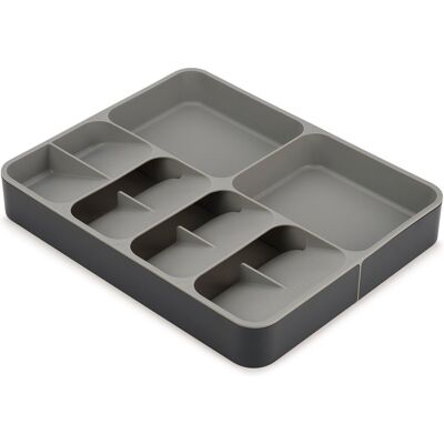 Joseph Joseph drawerstore bestekcassette - bestekorganiser - uitschuifbaar - grijs Joseph Joseph drawerstore bestekcassette - bestekorganiser - uitschuifbaar - grijs
