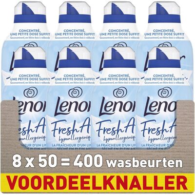 Lenor fresh air wasverzachter sensitive - voor de gevoelige huid - 8 x 50 wasbeurten Lenor fresh air wasverzachter sensitive - voor de gevoelige huid - 8 x 50 wasbeurten