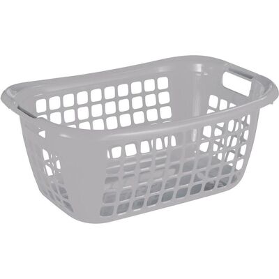 Sunware basic wasmand 35l - 55x38x22.5 cm - grijs Sunware basic wasmand 35l - 55x38x22.5 cm - grijs