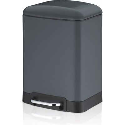 Kela Afvalemmer, rvs, donker grijs, 6 l - davino Kela Afvalemmer, rvs, donker grijs, 6 l - davino