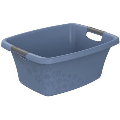 Rotho flowers wasmand 25l horizon blauw Rotho flowers wasmand 25l horizon blauw