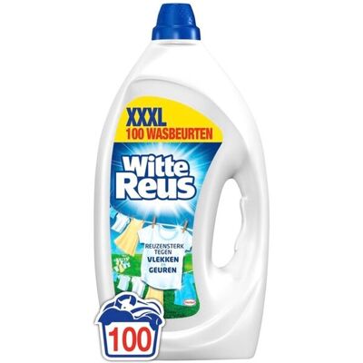 Witte Reus gel - vloeibaar wasmiddel - witte was - 100 wasbeurten - grootverpakking Witte Reus gel - vloeibaar wasmiddel - witte was - 100 wasbeurten - grootverpakking