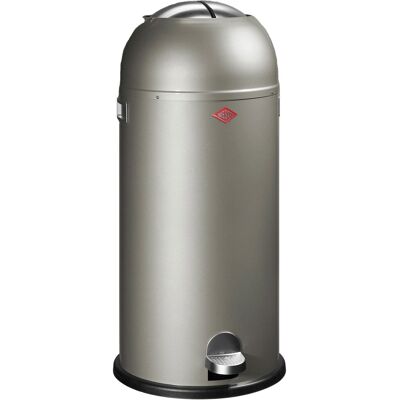 Wesco kickmaster maxi prullenbak pedaalemmer 40 liter metaal - nieuwzilver vuilnisbak - made in germany Wesco kickmaster maxi prullenbak pedaalemmer 40 liter metaal - nieuwzilver vuilnisbak - made in germany
