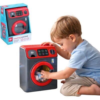 Dirt Devil speelgoed wasmachine - met licht en geluid - direct klaar voor gebruik - 16,5 x 13 x 22,5 cm - schoonmaak speelgoed voor kinderen Dirt Devil speelgoed wasmachine - met licht en geluid - direct klaar voor gebruik - 16,5 x 13 x 22,5 cm - schoonmaak speelgoed voor kinderen