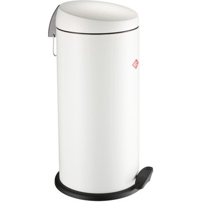 Wesco capboy maxi prullenbak pedaalemmer 22 liter metaal - mat wit afvalemmer - made in germany Wesco capboy maxi prullenbak pedaalemmer 22 liter metaal - mat wit afvalemmer - made in germany