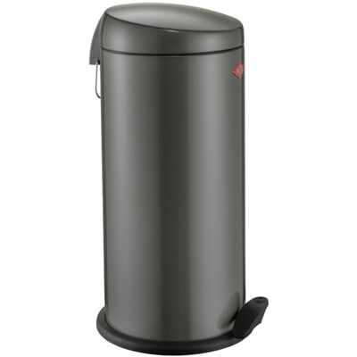 Wesco capboy maxi prullenbak pedaalemmer 22 liter metaal - mat grafiet afvalemmer - made in germany Wesco capboy maxi prullenbak pedaalemmer 22 liter metaal - mat grafiet afvalemmer - made in germany