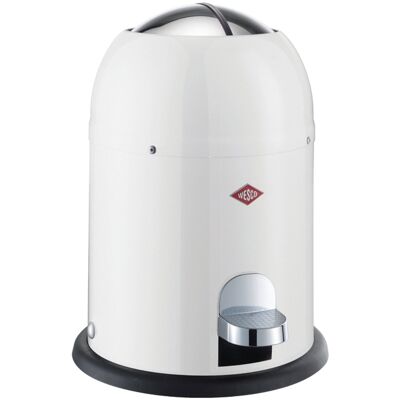 Wesco mini master cosmetica-emmer in de kleur wit, gepoedercoat staalplaat, inhoud 6 liter, kunststof binnenemmer, voetpedaal Wesco mini master cosmetica-emmer in de kleur wit, gepoedercoat staalplaat, inhoud 6 liter, kunststof binnenemmer, voetpedaal