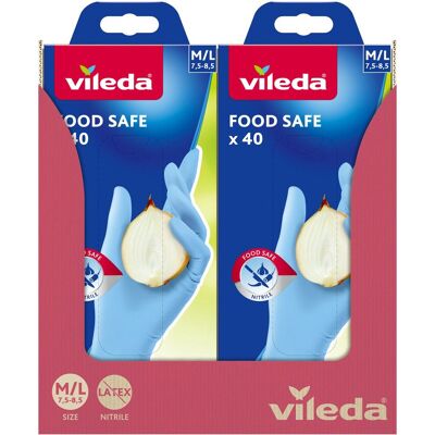 Vileda food safe handschoenen - 40 stuks Vileda food safe handschoenen - 40 stuks