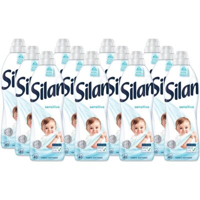 Silan wasverzachter - sensitive 880ml - 12 x 40 wasbeurten - hypoallergeen - voordeelverpakking Silan wasverzachter - sensitive 880ml - 12 x 40 wasbeurten - hypoallergeen - voordeelverpakking