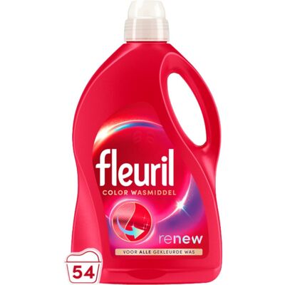 Fleuril color - vloeibaar wasmiddel - gekleurde was - 54 wasbeurten - grootverpakking Fleuril color - vloeibaar wasmiddel - gekleurde was - 54 wasbeurten - grootverpakking