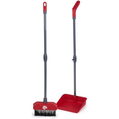 Dirt Devil schoonmaak speelgoed - bezem en vuilblik met lange steel - 2-delige schoonmaakset voor kinderen vanaf 3 jaar - licht en realistisch speelgoed Dirt Devil schoonmaak speelgoed - bezem en vuilblik met lange steel - 2-delige schoonmaakset voor kinderen vanaf 3 jaar - licht en realistisch speelgoed