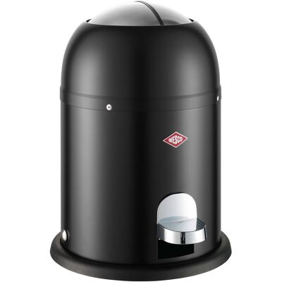 Wesco mini master cosmetica-emmer in de kleur matzwart, gepoedercoat staalplaat, inhoud 6 liter, kunststof binnenemmer, voetpedaal Wesco mini master cosmetica-emmer in de kleur matzwart, gepoedercoat staalplaat, inhoud 6 liter, kunststof binnenemmer, voetpedaal