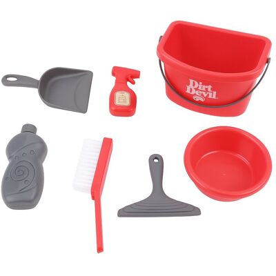 Dirt Devil schoonmaak speelgoed - 7-delige speelgoedset met emmer, borstel, sprayfles, schraper en accessoires - rollenspel schoonmaakset voor kinderen vanaf 3 jaar Dirt Devil schoonmaak speelgoed - 7-delige speelgoedset met emmer, borstel, sprayfles, schraper en accessoires - rollenspel schoonmaakset voor kinderen vanaf 3 jaar