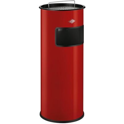 Wesco staande asbak met zeef zonder inzet 50 liter metaal - rood afvalbak met asbak staand - made in germany Wesco staande asbak met zeef zonder inzet 50 liter metaal - rood afvalbak met asbak staand - made in germany