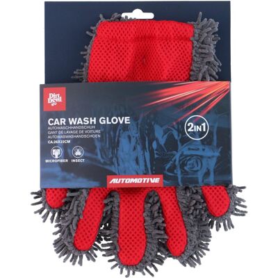 Dirt Devil - autowashandschoen 2-in-1 - microvezel washandschoen met insectenzijde - auto was handschoen voor autoreiniging - autopoets handschoen - 26 x 22 cm Dirt Devil - autowashandschoen 2-in-1 - microvezel washandschoen met insectenzijde - auto was handschoen voor autoreiniging - autopoets handschoen - 26 x 22 cm