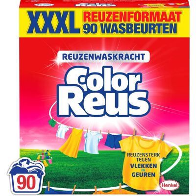 Color Reus waspoeder wasmiddel - gekleurde was - 90 wasbeurten - grootverpakking Color Reus waspoeder wasmiddel - gekleurde was - 90 wasbeurten - grootverpakking