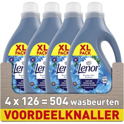 Lenor wasverzachter - zeebries - 4 x 126 wasbeurten Lenor wasverzachter - zeebries - 4 x 126 wasbeurten