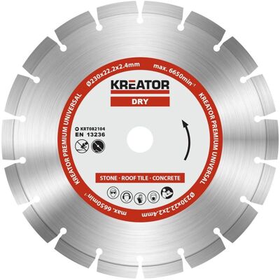 Kreator Diamantzaag - 230mm, voor steen & tegels - Model KRT082104 Kreator Diamantzaag - 230mm, voor steen & tegels - Model KRT082104
