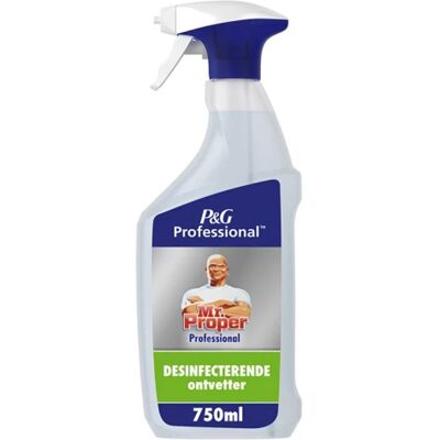 Mr Propre Mr. proper desinfecterende ontvetter, spray van 750ml 8001090751973 Mr Propre Mr. proper desinfecterende ontvetter, spray van 750ml 8001090751973