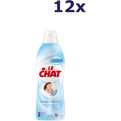 Le Chat wasverzachter - dermo comfort - 12 flessen - 40 wasbeurten 880ml Le Chat wasverzachter - dermo comfort - 12 flessen - 40 wasbeurten 880ml