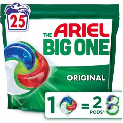 Ariel 3in1 wasmiddel pods the big one original - 25 wasbeurten Ariel 3in1 wasmiddel pods the big one original - 25 wasbeurten
