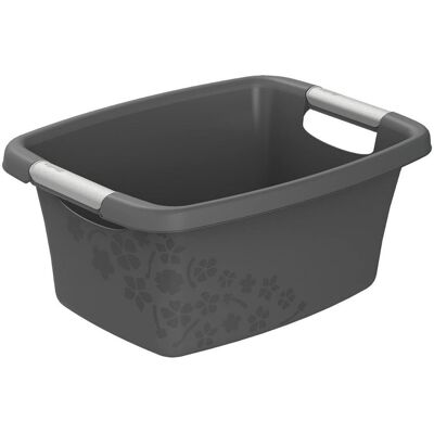 Rotho flowers wasmand 12l antraciet Rotho flowers wasmand 12l antraciet