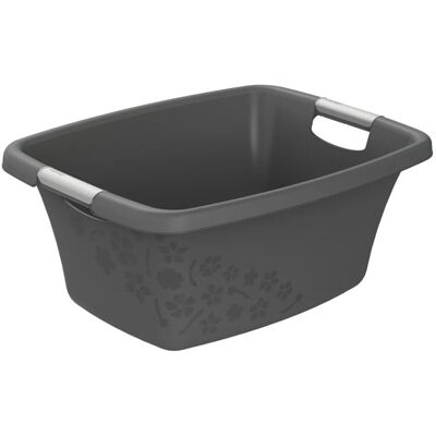 Rotho flowers wasmand 25l antraciet Rotho flowers wasmand 25l antraciet