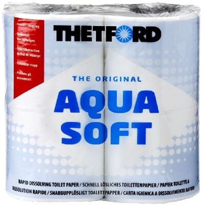Thetford aqua soft kampeer toiletpapier 4 rol Thetford aqua soft kampeer toiletpapier 4 rol
