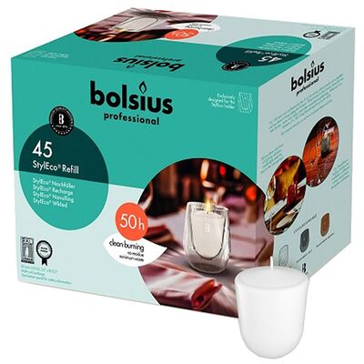 Bolsius styleco navulling ø63x82 mm 50 uur (45 stuks) Bolsius styleco navulling ø63x82 mm 50 uur (45 stuks)