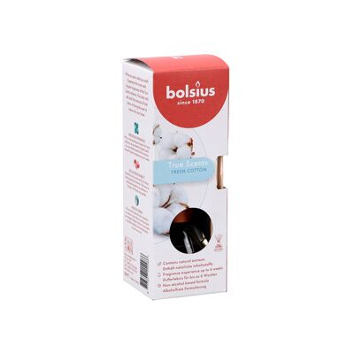 Bolsius geurverspreider 45 ml true scents fresh cotton 3 stuks Bolsius geurverspreider 45 ml true scents fresh cotton 3 stuks