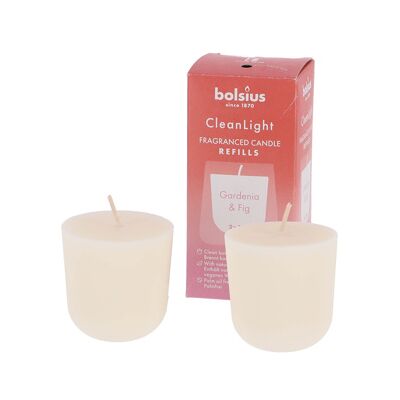 Bolsius - Clean Light - Gardenia & Fig - Kaarsnavulling Bolsius - Clean Light - Gardenia & Fig - Kaarsnavulling