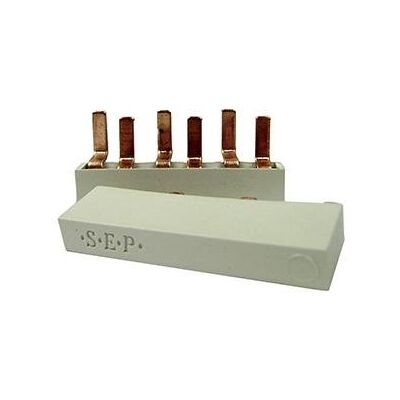 Enzo Kamrail 2 fase 10pol. 2x17,8mm 8x9mm gebogen wit - 4000320 Enzo Kamrail 2 fase 10pol. 2x17,8mm 8x9mm gebogen wit - 4000320