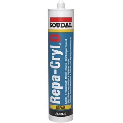 Soudal repacryl acrylaatkit wit 310 ml - 106184 Soudal repacryl acrylaatkit wit 310 ml - 106184