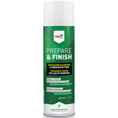 Tec7 prepare & finish 400ml voorbereiding en afwerking van lijmen en kitten - 120050000 Tec7 prepare & finish 400ml voorbereiding en afwerking van lijmen en kitten - 120050000