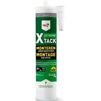 Tec7 - X-Tack - Grijs - Montagekit Tec7 - X-Tack - Grijs - Montagekit