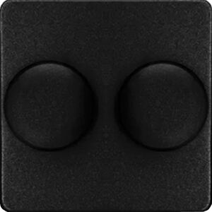 Enzo Kopp hk05 mat zwart afdekplaat + knop duo dimmer - 4621635 Enzo Kopp hk05 mat zwart afdekplaat + knop duo dimmer - 4621635