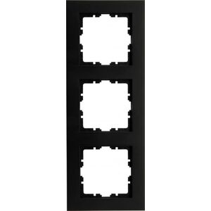 Enzo Kopp hk07 pure mat zwart 3 voudig afdekraam - 4624720 Enzo Kopp hk07 pure mat zwart 3 voudig afdekraam - 4624720