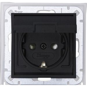 Kopp Model 954015008 - Stopcontact Schutzkontakt - Antraciet Kopp Model 954015008 - Stopcontact Schutzkontakt - Antraciet