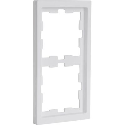 Merten system d afdekraam - inbouw - 2-voudig - lotuswit - polycarbonaat met glanzende finish - horizontaal en verticaal monteerbaar - klem-/schroefbevestiging - 161 x 84 x 12 mm Merten system d afdekraam - inbouw - 2-voudig - lotuswit - polycarbonaat met glanzende finish - horizontaal en verticaal monteerbaar - klem-/schroefbevestiging - 161 x 84 x 12 mm