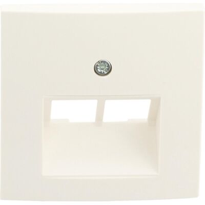 Berker s1 afdekplaat isdn 2x 8-polig polar wit Berker s1 afdekplaat isdn 2x 8-polig polar wit