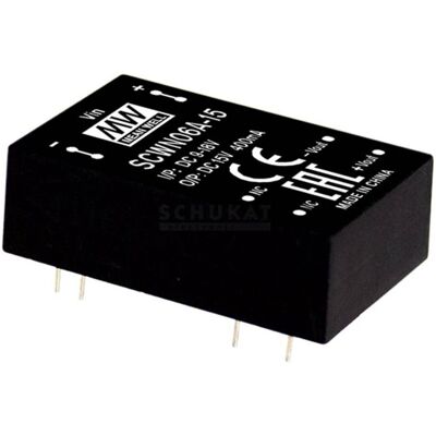 Mean Well scwn06b-12 dc/dc-convertermodule 500 ma 6 w aantal uitgangen: 1 x inhoud 1 stuk(s) Mean Well scwn06b-12 dc/dc-convertermodule 500 ma 6 w aantal uitgangen: 1 x inhoud 1 stuk(s)