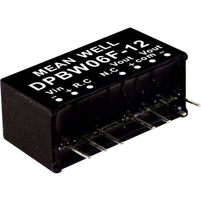 Mean Well dpbw06f-15 dc/dc-convertermodule 200 ma 6 w aantal uitgangen: 2 x inhoud 1 stuk(s) Mean Well dpbw06f-15 dc/dc-convertermodule 200 ma 6 w aantal uitgangen: 2 x inhoud 1 stuk(s)