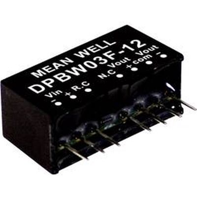 Mean Well dpbw03f-12 dc/dc-convertermodule 125 ma 3 w aantal uitgangen: 2 x inhoud 1 stuk(s) Mean Well dpbw03f-12 dc/dc-convertermodule 125 ma 3 w aantal uitgangen: 2 x inhoud 1 stuk(s)